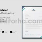 دانلود فایل لایه باز سربرگ Letterhead Template