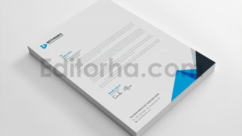 دانلود فایل لایه باز سربرگ Business Letterhead Template