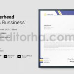 دانلود فایل لایه باز سربرگ Letterhead Template