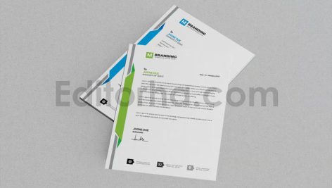 دانلود فایل لایه باز سربرگ Letterhead Template