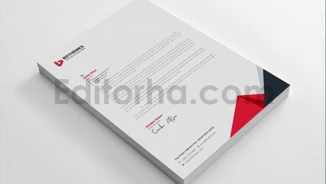 دانلود فایل لایه باز سربرگ Business Letterhead Template