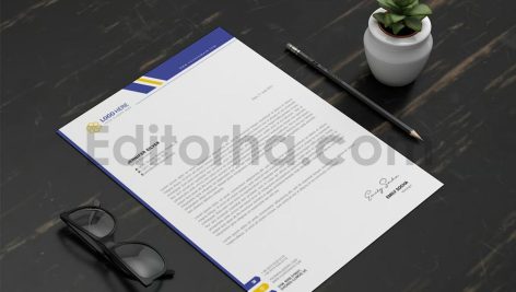 دانلود فایل لایه باز سربرگ Letterhead Template