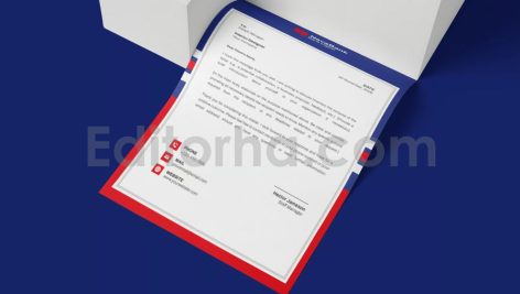 دانلود فایل لایه باز سربرگ Nava Bank - Letterhead