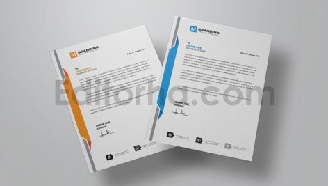 دانلود فایل لایه باز سربرگ Letterhead Template