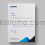 دانلود فایل لایه باز سربرگ Business Letterhead Template
