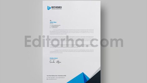 دانلود فایل لایه باز سربرگ Business Letterhead Template