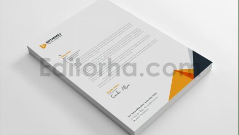 دانلود فایل لایه باز سربرگ Business Letterhead Template