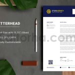 دانلود فایل لایه باز سربرگ خلاقانه Creative Letterhead Template