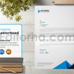 دانلود فایل لایه باز سربرگ Business Letterhead Template