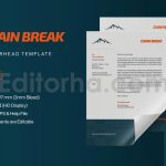 دانلود فایل لایه باز سربرگ Chain Break - Letterhead Template