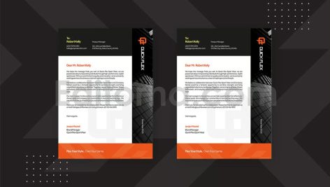 دانلود فایل لایه باز سربرگ Quick Flex - Letterhead Template