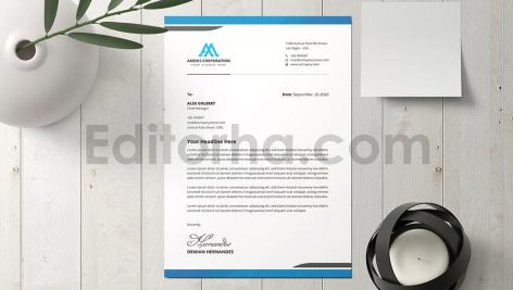 دانلود فایل لایه باز سربرگ Letterhead
