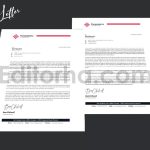 دانلود فایل لایه باز سربرگ مدرن Modern Letterhead