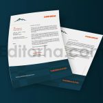 دانلود فایل لایه باز سربرگ Chain Break - Letterhead Template