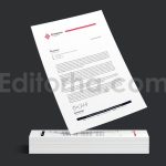 دانلود فایل لایه باز سربرگ مدرن Modern Letterhead