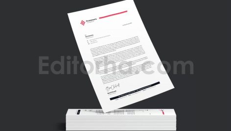 دانلود فایل لایه باز سربرگ مدرن Modern Letterhead