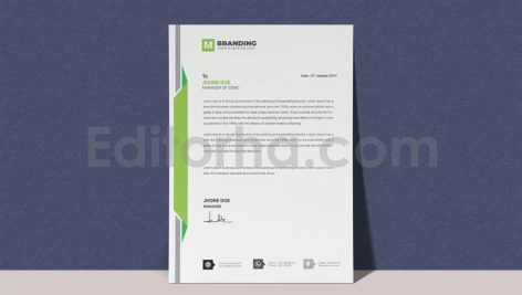 دانلود فایل لایه باز سربرگ Letterhead Template