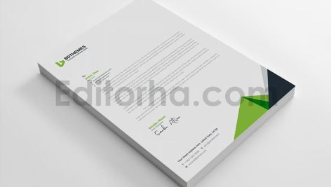 دانلود فایل لایه باز سربرگ Business Letterhead Template