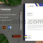 دانلود فایل لایه باز سربرگ Letterhead Template