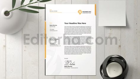 دانلود فایل لایه باز سربرگ Letterhead Template