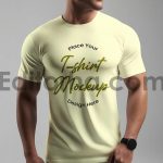 موکاپ تی‌شرت مردانه Men T-shirt Mockup4