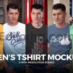 موکاپ تی‌شرت مردانه Men's T-shirt Mock-up1