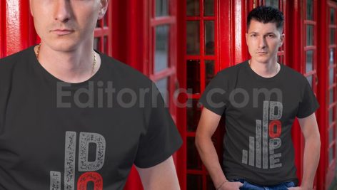 موکاپ تی‌شرت مردانه Men's T-shirt Mock-up4