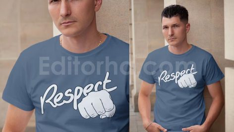 موکاپ تی‌شرت مردانه Men's T-shirt Mock-up5
