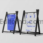 موکاپ استند فلزی بیرونی