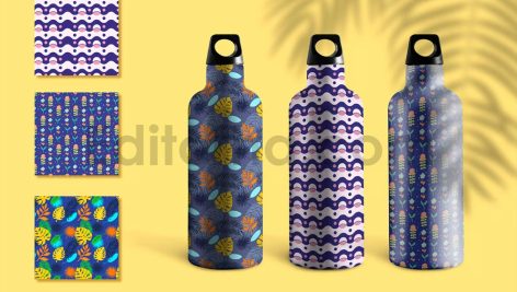 دانلود فایل لایه باز پترن تصویر اشیاء بدون درز Patterns Object Illustration