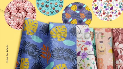 دانلود فایل لایه باز پترن تصویر اشیاء بدون درز Patterns Object Illustration