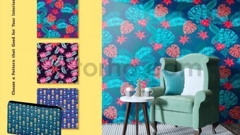 دانلود فایل لایه باز پترن تصویر اشیاء بدون درز Patterns Object Illustration