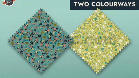 دانلود فایل لایه باز پترن برگ و گل زیبا بدون درز Seamless Vector Pattern