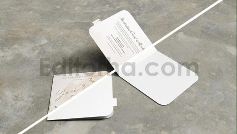 دانلود فایل لایه باز کارت دعوت عروسی Wedding Invitation Mockup