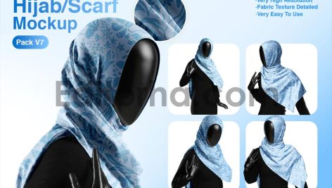 موکاپ روسری و شال3