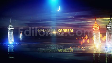 دانلود بک گراند اسلامی رمضان (نمای دریاچه) 3