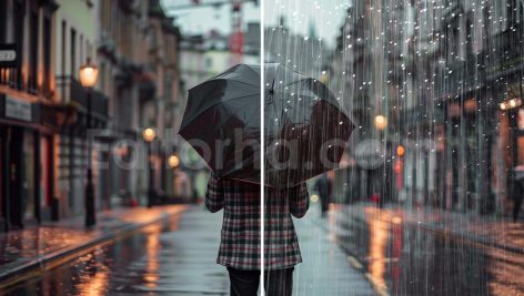 دانلود مجموعه ۱۵عددی اورلی باران واقعی Realistic Rain Overlays