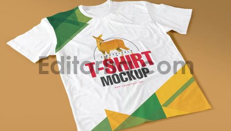 موکاپ تی‌شرت یقه گرد Round-Neck T-Shirt Mockups2