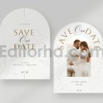 دانلود فایل لایه باز کارت دعوت عروسی Save the Date