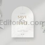 دانلود فایل لایه باز کارت دعوت عروسی Save the Date