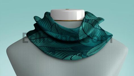 موکاپ روسری دور گردن2