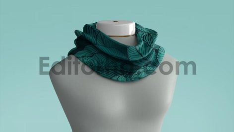 موکاپ روسری دور گردن3