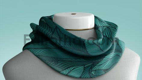 موکاپ روسری دور گردن4
