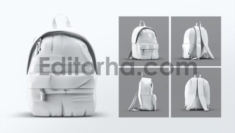 موکاپ کوله پشتی مدرسه2
