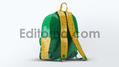موکاپ کوله پشتی مدرسه5