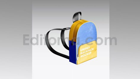 دانلود موکاپ کوله پشتی بچه گانه Set Child Backpack Mockup