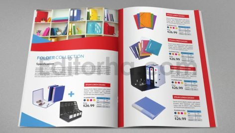 دانلود فایل لایه باز کاتالوگ محصولات نوشت افزاری Stationery Catalog