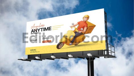 موکاپ های بیلبورد خیابانی Billboard Mockup 4