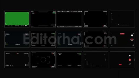 دانلود 15 تکسچر فیلم قدیمی Video Camera Overlays