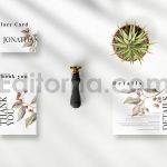 دانلود فایل لایه باز کارت دعوت عروسی گلدار قدیمی Vintage Floral Invitation Set